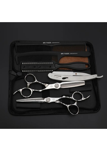 55CTCASE2-HSSX-3 2022 Yüksek Kaliteli Saç Kesme Makası Kuaförlük Profesyonel Berber Makası Profesyonel Saç Makası Makas 5.5 6.0 (Yurt Dışından) indirimleri