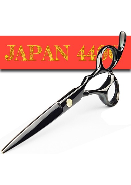 T55RY Japonya 440C Titanyum Qlating Berber Profesyonel Makas Kuaför Için 5.5/6.0 Kesme Inceltme Siyah Saç Makas Makası (Yurt Dışından)
