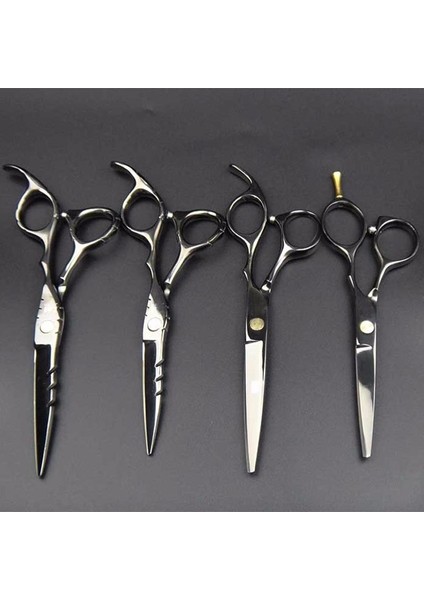 T55RY Japonya 440C Titanyum Qlating Berber Profesyonel Makas Kuaför Için 5.5/6.0 Kesme Inceltme Siyah Saç Makas Makası (Yurt Dışından) fırsatları