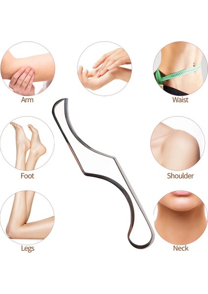A5 Paslanmaz Çelik Gua Sha Kazıma Masaj Aracı (Yurt Dışından)