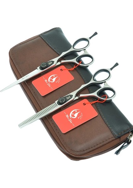A0083A-05-60 Meisha 5.5/6 Inç Japonya Çelik Kuaförlük Makas Seti 440C Profesyonel Kesme Makası Inceltme Makas Salon Saç Kesimi A0082A (Yurt Dışından) modelleri