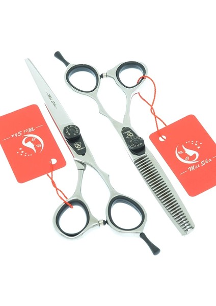 A0083A-05-60 Meisha 5.5/6 Inç Japonya Çelik Kuaförlük Makas Seti 440C Profesyonel Kesme Makası Inceltme Makas Salon Saç Kesimi A0082A (Yurt Dışından) fırsatları