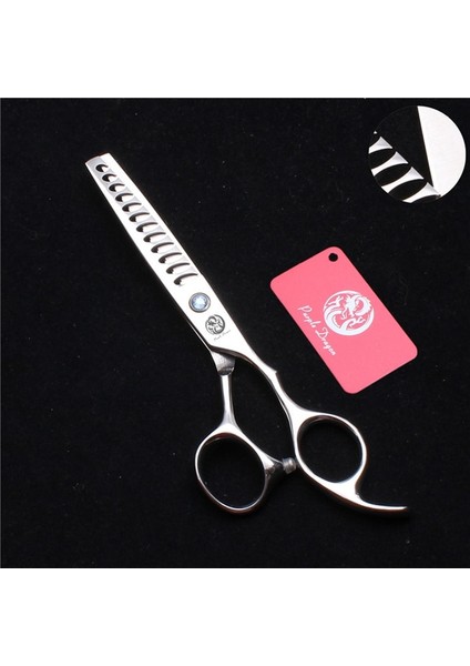 Z2000 Lan 12T 6n 6" 17CM 440C Mor Ejderha Berber Makas Kesme Makası Inceltme Makas Kuaförlük Malzemeleri Profesyonel Saç Makası Z2000 (Yurt Dışından)