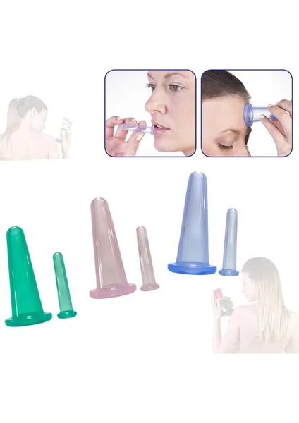 Blue-2-3 Silika Masaj Vücut Bardak Yüz Vantuz Anti Selülit Vakum Çukurluğu Kutular Sırt Masajı Kavanozları Çin Fizyoterapi Kiti (Yurt Dışından) indirimleri