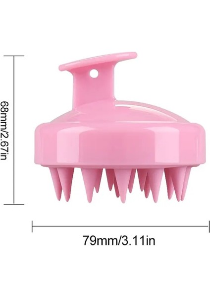 Tip B - Pembe Silikon Şampuan Saç Derisi Saç Masaj Başlığı Vücut Saç Derisi Masaj Fırçası Tarak Saç Yıkama Tarağı Duş Fırçası Banyo Spa Masaj Fırçası (Yurt Dışından)