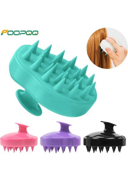 Tip B - Pembe Silikon Şampuan Saç Derisi Saç Masaj Başlığı Vücut Saç Derisi Masaj Fırçası Tarak Saç Yıkama Tarağı Duş Fırçası Banyo Spa Masaj Fırçası (Yurt Dışından)