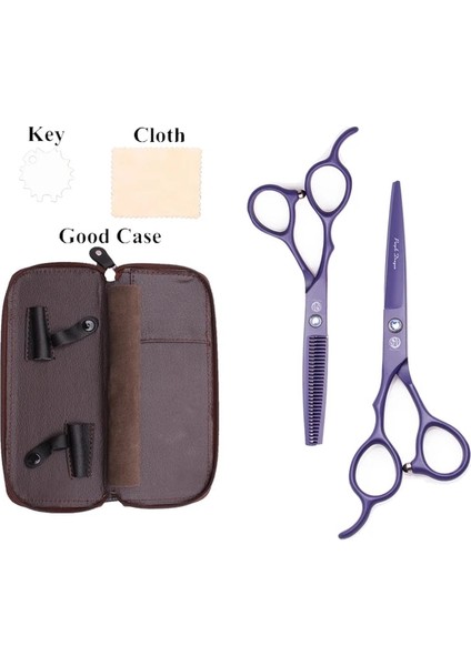 Z8001 Zi D 6yy Sol El Kuaförlük Makas Mor Ejderha 6 '' Berber Dükkanı Kesme Makası Inceltme Makas Profesyonel Saç Makası Z8001 (Yurt Dışından) fiyatları