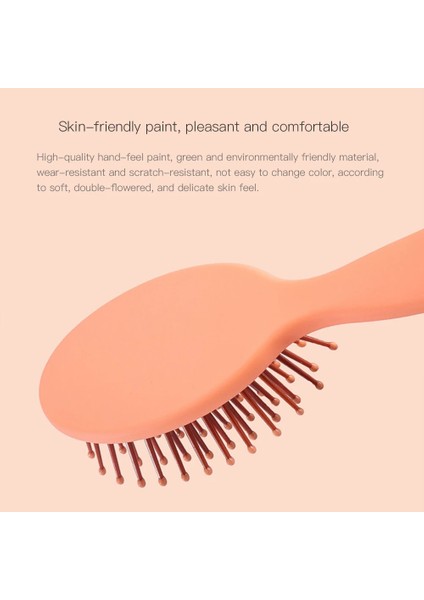 Şanslı Çiçek Saç Derisi Masaj Tarak Taşınabilir Saç Fırçası Anti Statik Sevimli Scrunchie Elastik Lastik Bant Salon Kuaförlük Şekillendirici Araçları Kadın Için (Yurt Dışından)