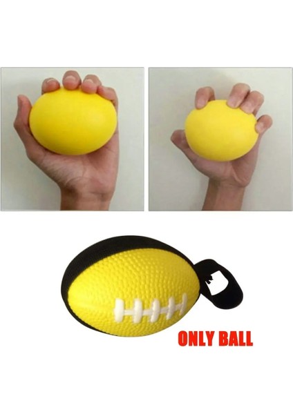 1 Adet Yeni Esneklik Sünger Sarı El Sıkma Topu Parmak Güçlendirici Sağlık Egzersiz Artrit Için Karpal Tünel Masaj Topu (Yurt Dışından)