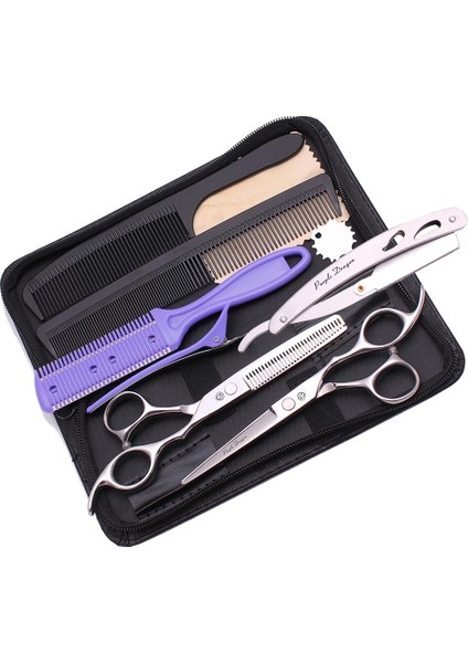 Z1006-D-6N Saç Makas 5 "5.5" 6" 7" 7.5" 8" Japonya Paslanmaz Kuaförlük Makas Seti Kesme Makası Bakım Makas Berber Dükkanı Z1006 (Yurt Dışından) indirimleri