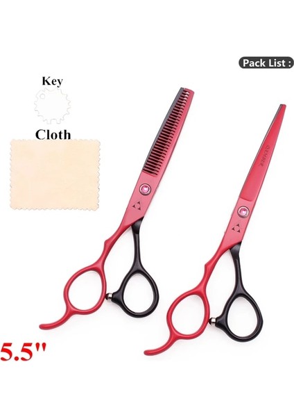 8001 Hh Dui 5.5 5.5 6.0 Saç Makas Sol El Profesyonel Kuaförlük Makas Berber Makas Seti Inceltme Saç Kesim Makası Kuaför 8001 # (Yurt Dışından)