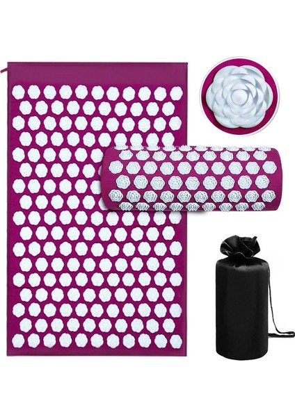Gri Ped Sadece 68X41 cm Masaj Yastığı Baş Boyun Arka Ayak Akupunktur Mat Stres Rahatlatmak Vücut Ağrısı Akupunktur Masaj Yastığı Yoga Başak Mat (Yurt Dışından)