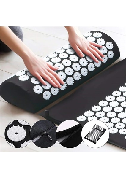 Gri Ped Sadece 68X41 cm Masaj Yastığı Baş Boyun Arka Ayak Akupunktur Mat Stres Rahatlatmak Vücut Ağrısı Akupunktur Masaj Yastığı Yoga Başak Mat (Yurt Dışından)