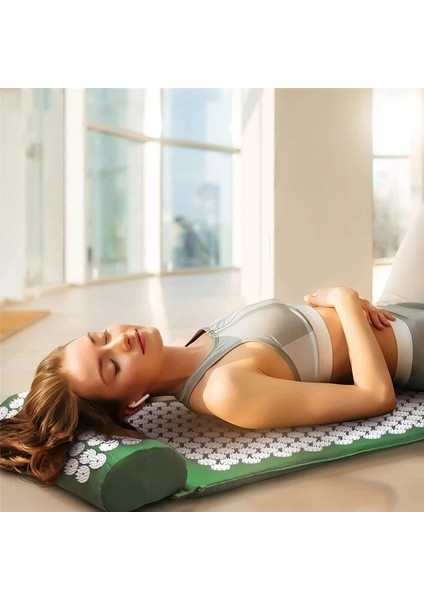 Gri Ped Sadece 68X41 cm Masaj Yastığı Baş Boyun Arka Ayak Akupunktur Mat Stres Rahatlatmak Vücut Ağrısı Akupunktur Masaj Yastığı Yoga Başak Mat (Yurt Dışından)