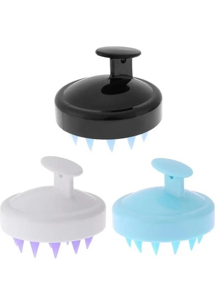 Mavi 1 Adet Masaj Fırçası Saç Yıkama Fırçası Silikon Kafa Vücut Masajı Tarak Silikon Akupunktur Noktası Masaj Rahatlatıcı Fırça Araçları (Yurt Dışından) modelleri
