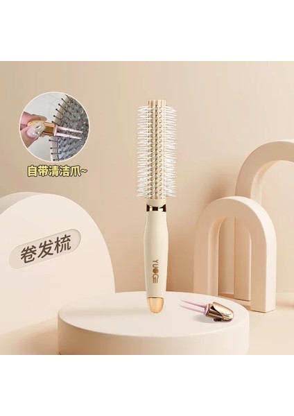 Kıvırcık Tarak Sevimli Hava Yastığı Masaj Tarak Temizleme Aracı ile Egzoz Hava Yastığı Tarak Anti Statik Kadınlar Uzun Kabarık Saç Kıvırma Saç Fırçası (Yurt Dışından)