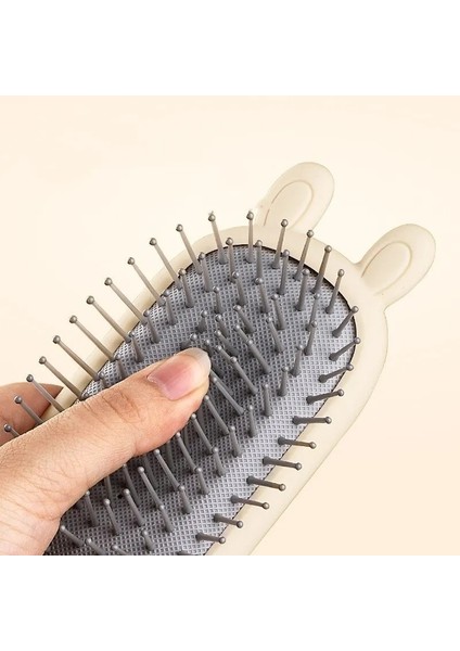 Kıvırcık Tarak Sevimli Hava Yastığı Masaj Tarak Temizleme Aracı ile Egzoz Hava Yastığı Tarak Anti Statik Kadınlar Uzun Kabarık Saç Kıvırma Saç Fırçası (Yurt Dışından) indirimleri