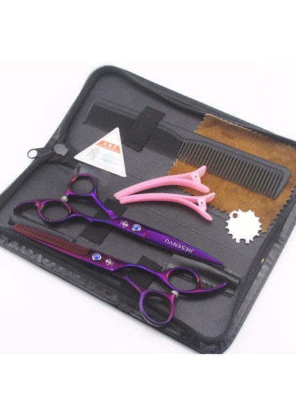 55 Inç Renk Yeni Profesyonel Kuaförlük Makas Saç Kesme Makas Seti Berber Makası Yüksek Kaliteli Salon 5.5/6.0 Inç Renk Sıyah (Yurt Dışından) modelleri