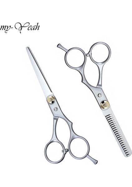 BLACK02 Inceltme Altın Profesyonel 6.0 Inç Paslanmaz Çelik Kuaför Saç Kesme Inceltme Makas Makas Kuaförlük Seti (Yurt Dışından) modelleri