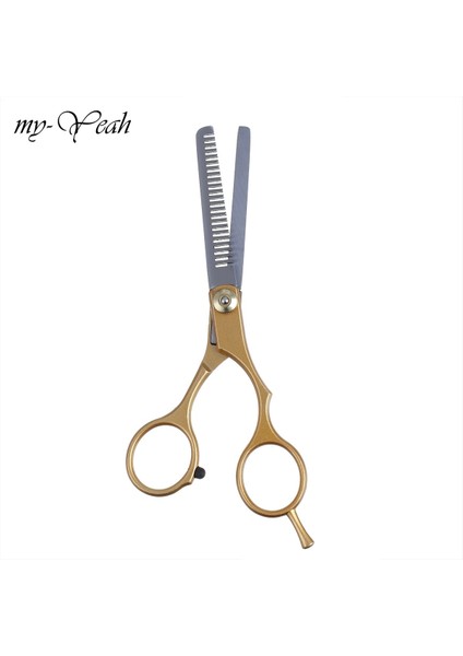 BLACK02 Inceltme Altın Profesyonel 6.0 Inç Paslanmaz Çelik Kuaför Saç Kesme Inceltme Makas Makas Kuaförlük Seti (Yurt Dışından) indirimleri