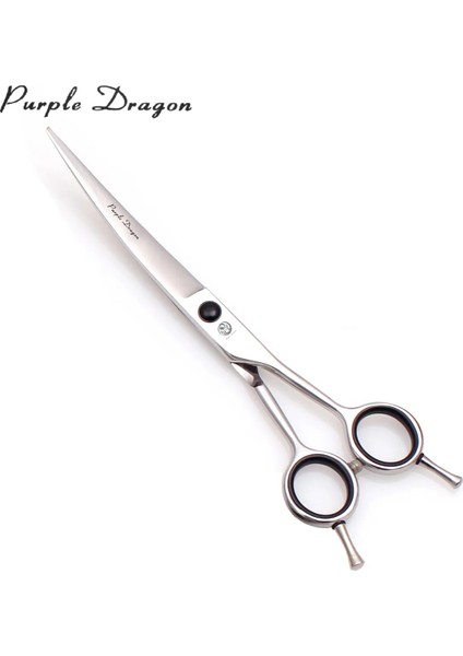 1028 Yin Uc-7n Mor Ejderha 5.5 "6" 7 "8" Japonya Paslanmaz Yukarı Kavisli Makas Berber Saç Makas Kuaförlük Makas Pet Saç Makas 1028 # (Yurt Dışından)