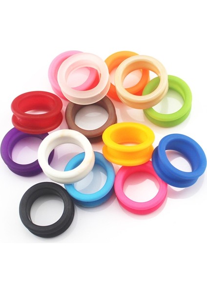 Bej 10 Adet Profesyonel Mat Silika Jel Saç Makas Halkası Kesme Berber Döngü Makas Daire Makası Halka Kuaför Makas Halkaları (Yurt Dışından) fiyatları