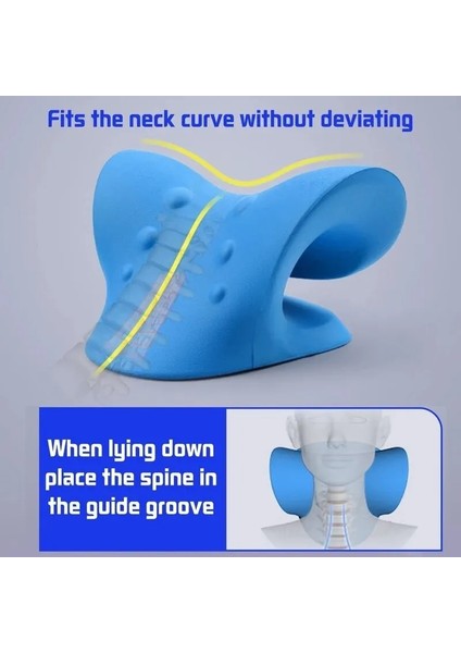 Siyah Boyun Omuz Sedye Servikal Omurga Streç Yerçekimi Kas Gevşeme Çekiş Masaj Yastığı Ağrıyı Rahatlatmak Omurga Düzeltme (Yurt Dışından) fiyatları