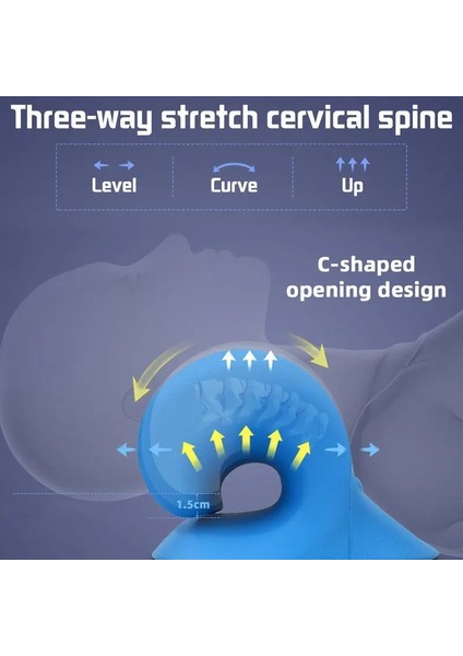 Siyah Boyun Omuz Sedye Servikal Omurga Streç Yerçekimi Kas Gevşeme Çekiş Masaj Yastığı Ağrıyı Rahatlatmak Omurga Düzeltme (Yurt Dışından) fırsatları