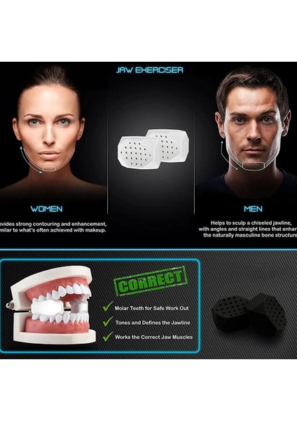Siyah-A Silikon Jawline Egzersiz Erkek Kadın Jawliner Yüz Çene Kas Eğiticisi Masseter Stres Çiğneme Topu Soğuk Lipoliz Cihazı Azaltmak V Yüz Germe (Yurt Dışından) modelleri