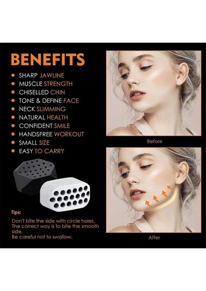 Siyah-A Silikon Jawline Egzersiz Erkek Kadın Jawliner Yüz Çene Kas Eğiticisi Masseter Stres Çiğneme Topu Soğuk Lipoliz Cihazı Azaltmak V Yüz Germe (Yurt Dışından) fırsatları