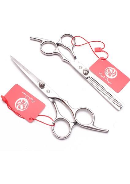 Z1001 Yin T 6n Mor Ejderha 6 "paslanmaz Parlak Berber Makası Kesme Makası Inceltme Makas Salon Kuaförlük Makas Saç Makası Z1001 (Yurt Dışından)