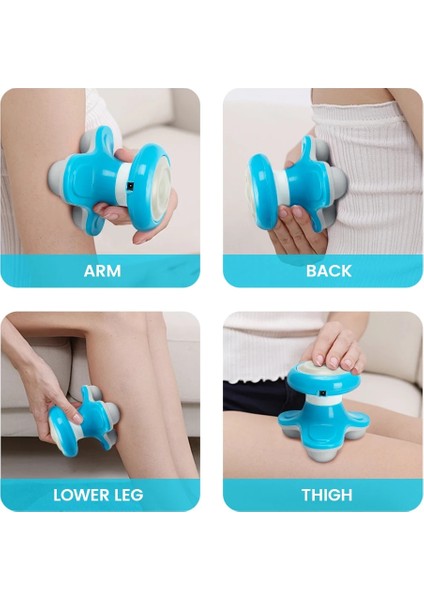 Mavi Mini Boyun Masaj Fonksiyonu Boyun Geri Kafa Plastik Üçgen Şekli Elektrikli USB Güzellik Anti Selülit Vücut Gevşeme Masajı (Yurt Dışından) indirimleri