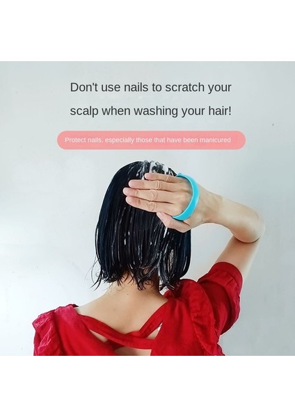 Yeşil Silikon Şampuan Saç Derisi Saç Masajı Kafa Vücut Saç Derisi Masaj Fırçası Tarak Saç Yıkama Tarağı Duş Fırçası Banyo Spa Masaj Fırçası (Yurt Dışından)