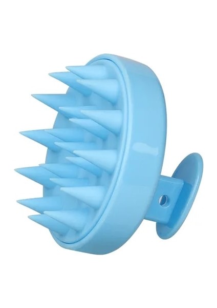 Mavi Çok Fonksiyonlu Silikon Saç Derisi Masaj Tarak Saç Yıkama Tarak Vücut Masaj Fırçası Banyo Duş Fırçası Salon Kuaförlük Aracı (Yurt Dışından)