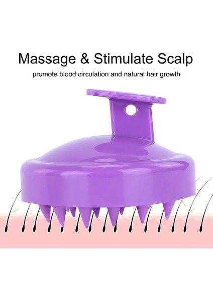 Mavi Çok Fonksiyonlu Silikon Saç Derisi Masaj Tarak Saç Yıkama Tarak Vücut Masaj Fırçası Banyo Duş Fırçası Salon Kuaförlük Aracı (Yurt Dışından) fırsatları