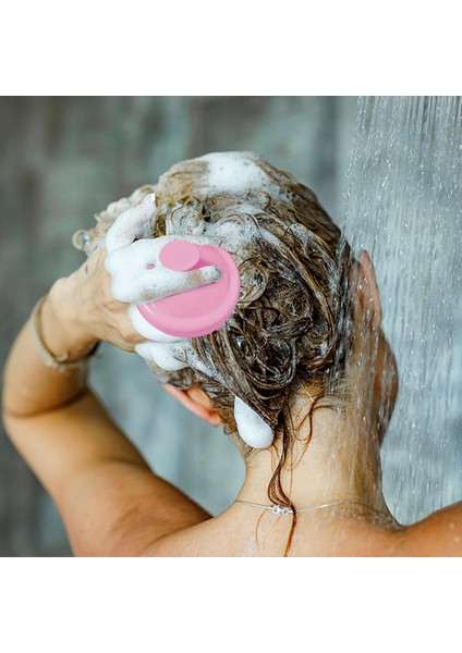 Mavi Çok Fonksiyonlu Silikon Saç Derisi Masaj Tarak Saç Yıkama Tarak Vücut Masaj Fırçası Banyo Duş Fırçası Salon Kuaförlük Aracı (Yurt Dışından) indirimleri