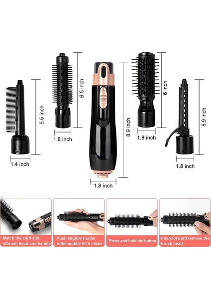 Siyah Ab Tak Elektrikli Saç Fırçaları Sıcak Satış Saç Kurutma Makinesi Tarak Fonksiyonu Çok Negatif Iyon Ev Kuaförlük Tarak Düz Saç Kıvırcık Çift Kullanımlı (Yurt Dışından) indirimleri