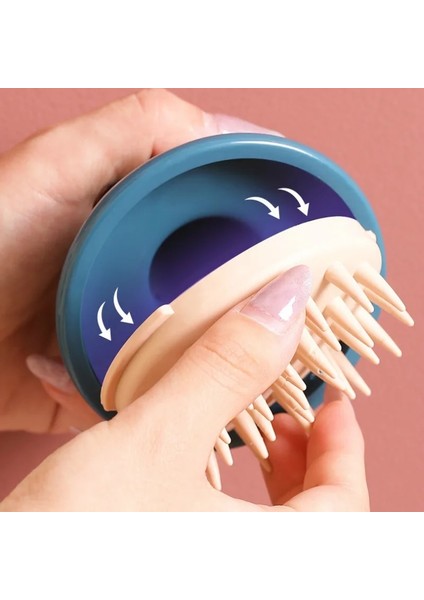 Gn Silikon Şampuan Kafa Saç Derisi Masaj Fırçası Silikon Vücut Fırçası Saç Yıkama Tarak Banyo Spa Duş Fırçası Masaj Fırçası Saç Fırçası (Yurt Dışından)