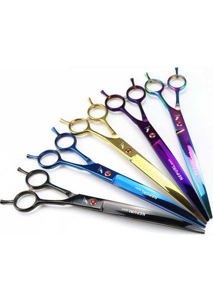 Mor 8 Inç Aşağı Doğru Kavisli Evcil Hayvan Bakım Makası Sağ ve Sol El Köpek Bakım Saç Makası Profesyonel Kuaförlük Makas (Yurt Dışından) fiyatları