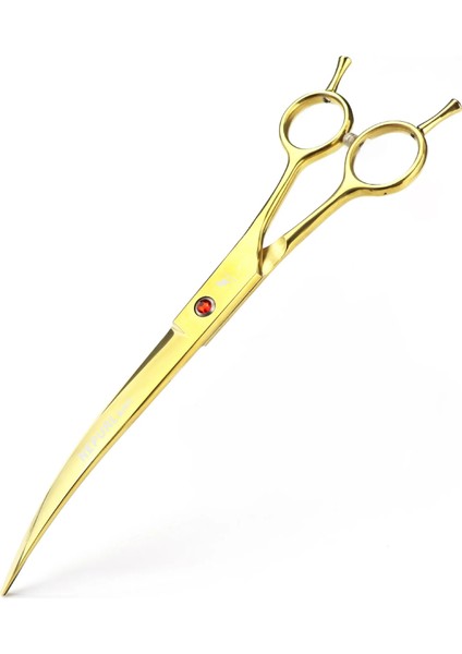 Mor 8 Inç Aşağı Doğru Kavisli Evcil Hayvan Bakım Makası Sağ ve Sol El Köpek Bakım Saç Makası Profesyonel Kuaförlük Makas (Yurt Dışından) fırsatları