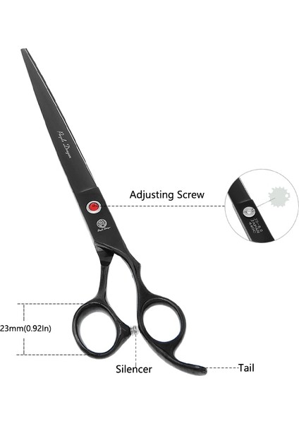 B0044B-03-75 8.0 "mor Dragan Profesyonel Pet Bakım Makası Japonya Çelik Köpek Kedi Kesme Inceltme Makas Kavisli Makaslar Clipper B0044B (Yurt Dışından) fiyatları