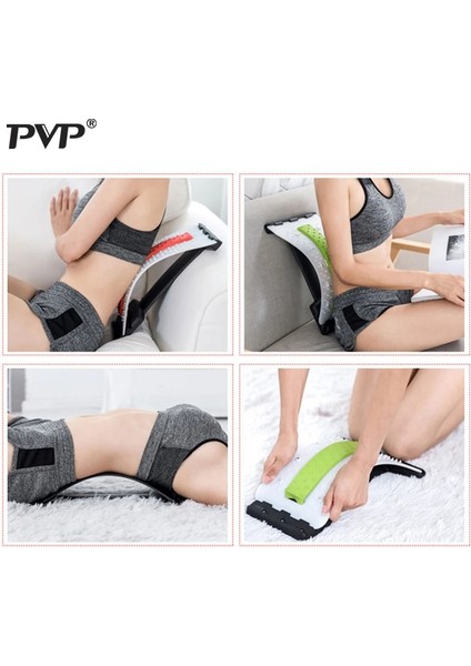 Siyah Pembe Sırt Masajı Sedye Ekipmanları Massageador Sihirli Destek Streç Fitness Gevşeme Omurga Ağrısı Bel Rölyef Sırt Sedye (Yurt Dışından) fırsatları