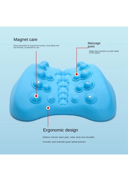 Mavi Bel Desteği Yastık Çekiş Düz Omurga Relax Sırt Masajı Bel Masajı Sırt Sedye Cihazı Bel Masajı (Yurt Dışından) modelleri