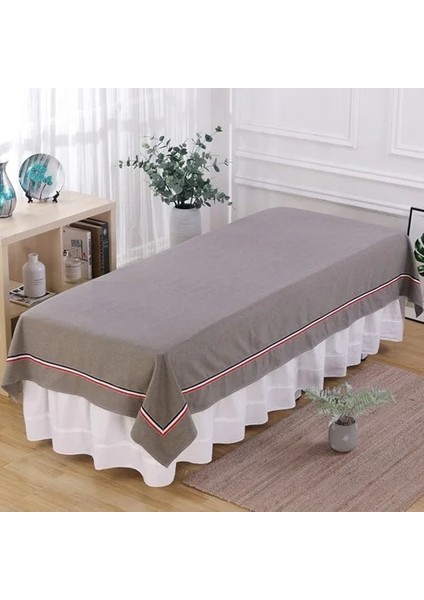 Açık Gri 120CM230CM Yeni Yatak Örtüsü Dört Mevsim Evrensel Güzellik Salonu Yatağı Saf Pamuk Çarşaf Sağlık Spa Özel Masaj Masası Için Delik Yok (Yurt Dışından)