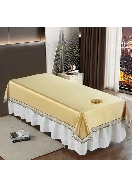 Zencefil Dantel 120CM230CM Delik Yatak Elektronik Tablosu Masaj Masası Güzellik Yatağı Yaz Nefes Kalınlaşmak Buz Ipek Levha Spa Salonu Adanmış (Yurt Dışından)