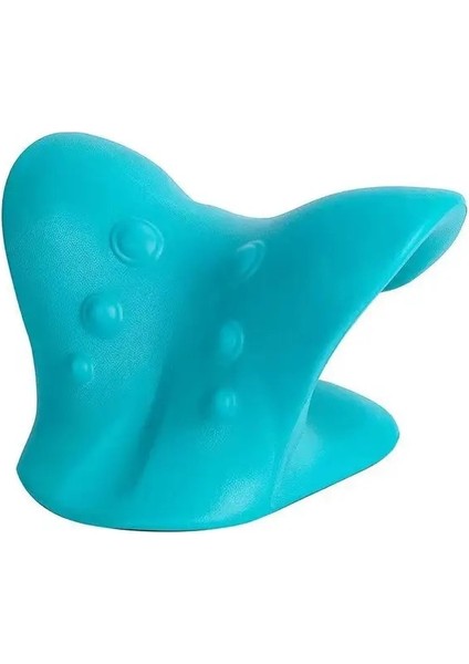 Blue1 Boyun Masaj Sedye Omuz Servikal Omurga Streç Yerçekimi Kas Gevşeme Çekiş Yastık Ağrıyı Rahatlatmak Omurga Düzeltme (Yurt Dışından)