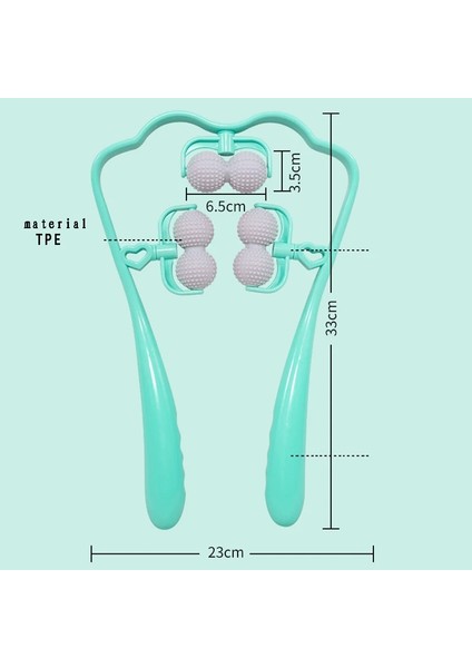 U03 Boyun Masajı Boyun Omuz Tetik Noktası Plastik Basınç Noktası Terapi Boyun Massageador Massagem El Rulosunu Rahatlatmak (Yurt Dışından)