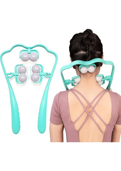 C01 Boyun Masajı Boyun Omuz Tetik Noktası Plastik Basınç Noktası Terapi Boyun Massageador Massagem El Rulosunu Rahatlatmak (Yurt Dışından)