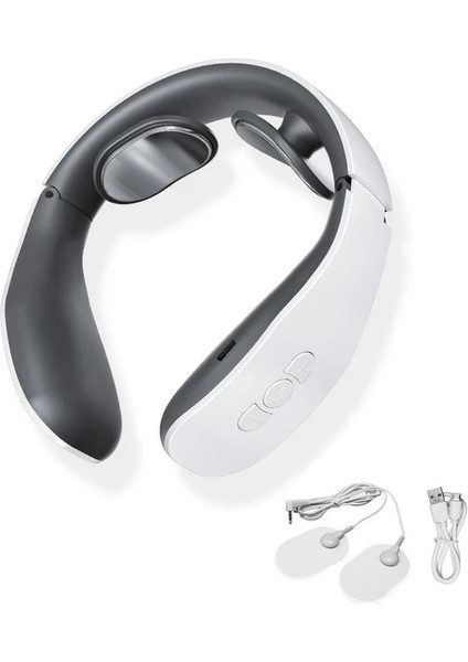 Fildişi Boyun Masajı Elektrikli USB Şarj Ücretsiz Çok Fonksiyonlu Masaj Yaması Akıllı Boyun Masajı Gevşeme Aracı Tüm Vücut Kullanımı SU391 (Yurt Dışından)