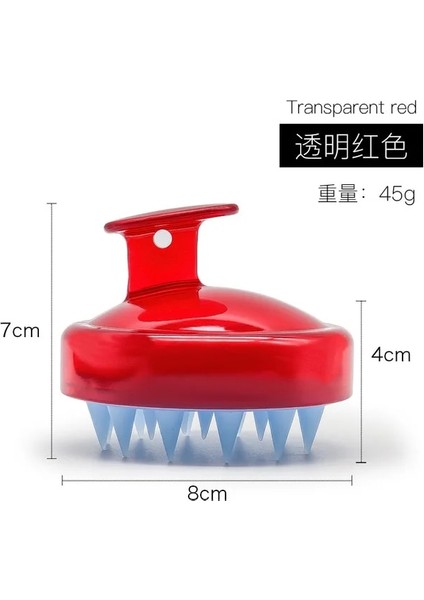 9 Yumuşak Silikon Masaj Tarak Taşınabilir Yuvarlak Kafa Fırça Şampuan Saç Derisi Yıkama Temiz Duş Banyo Spa Islak ve Kuru Sağlık Güzellik Fırçası (Yurt Dışından)